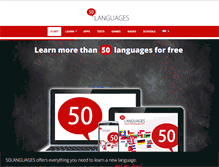 Tablet Screenshot of 50languages.com